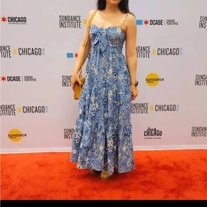 House of Harlow 1960 Blue Floral Dress